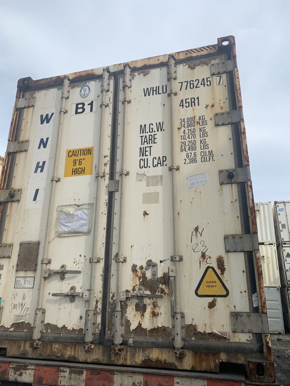 CONTAINER LẠNH 40RH WHLU7762457