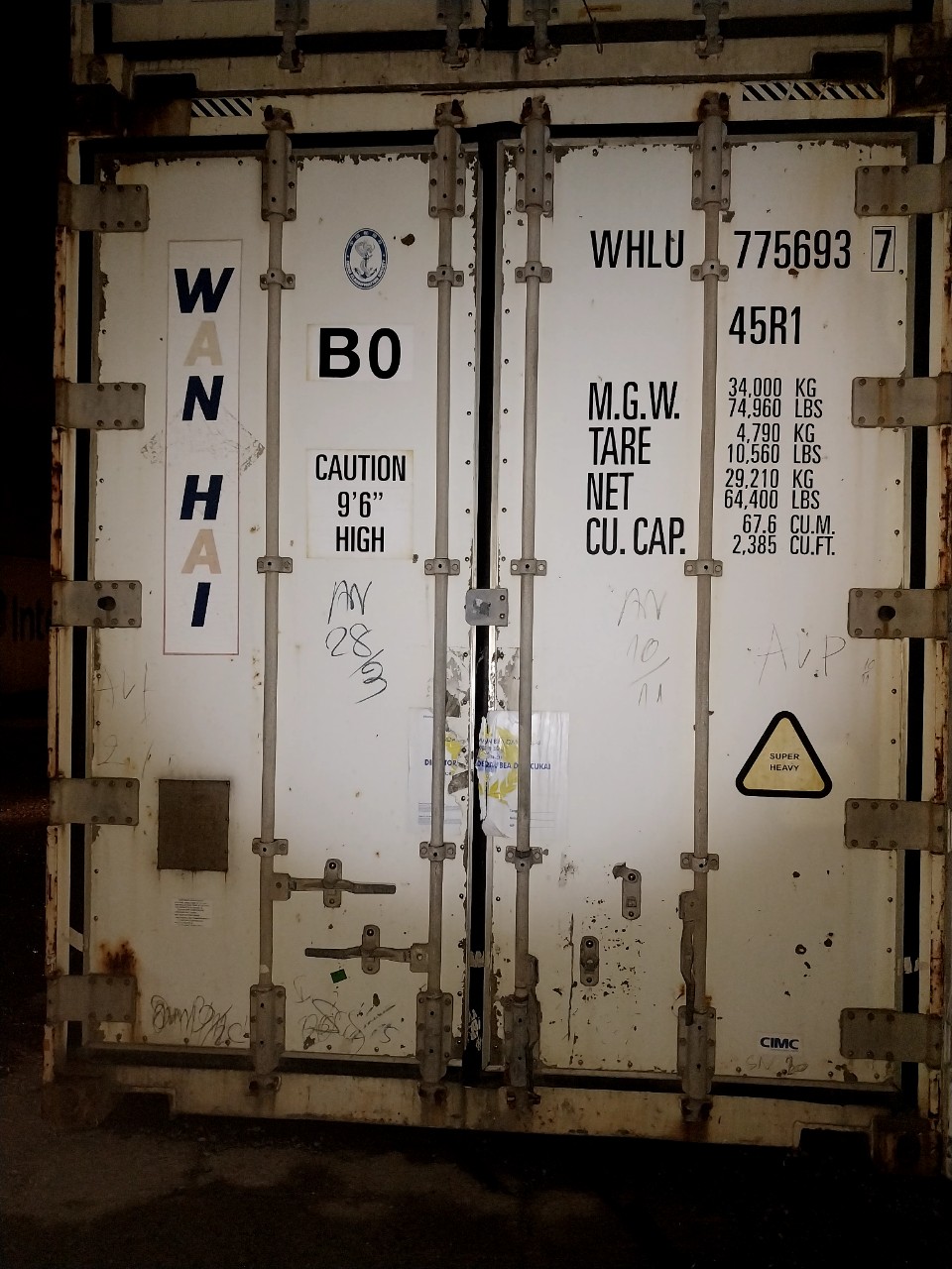 CONTAINER LẠNH 40RH WHLU7756937